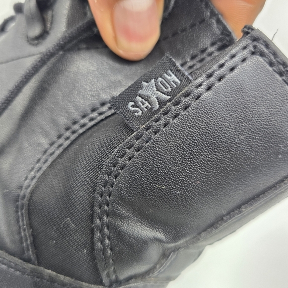 Saxon By Syntovia Shoe Women 8 Ladies Lace Up Paddock Boots Black - Picture 4 of 8